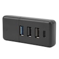 Miniatyrbild 8 av 8: Bil USB Hub Snabbladdning Dataöverföring 4 i 1 USB Hub Handskbox Dockningsstation Byte för Tesla Model Y 3