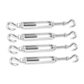 Miniatyrbillede 7 af 8: 4 stk. krog til krog spændeskruer i rustfrit stål hardware til kabeltrådspænding M6