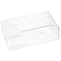 Miniatyrbillede 2 af 8: Skalskyddende Frosted Box Case Cover ABS til Raspberry Pi 3B 3B+ D-Style med skruer (Transparent)