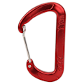 Miniatyrbillede 8 af 8: 12KN D-formet Karabiner Fjederbelastet Port Snap Hook Hurtigkobling Lås Sikkerhedsspænde Låsning til Faldskærmsudspring (rød)