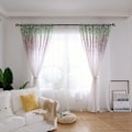 Miniatyrbilde 4 av 8: Vindusgardinkapper i polyester Voile soverom Stueinnredning (lilla)