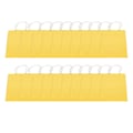 Miniatyrbillede 1 af 8: 20 stk Bærbare Kraftpapirposer Pakke Gavepose Tilbehør til Shopping Fødselsdagsfester 15 x 8 x 21cm Gul