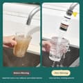 Miniatyrbilde 3 av 4: 4-delt vaskevannsfilter, 6-lags kranvannsfilter, universelt kranvannsfilter Kompatibel med vaskekran [LD]