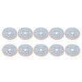 Miniatyrbillede 6 af 8: 10 stk 3 tommer slibeskiver Pad polering polerdiamant til marmorbetonsten 300 mesh