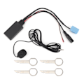 Pikkukuva 1 / 8: 8-nastainen auton mikrofonin sovitin Bluetooth 5.0 AUX-äänikaapeli musiikkisoittimen lisävaruste