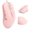 Miniatyrbilde 7 av 8: Ajazz Kablet Mus 6-Hastighets DPI-Drive Justerbar 7 Knapp Plug and Play Datamaskin Ekstern Enhet Rosa