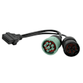 Pikkukuva 5 / 8: OBD2-kaapeli kuorma-autoille OBDII 16-nastainen naaras 6-nastainen J1708 9-nastainen J1939 jakaja Y diagnostiikkaskannerikaapeli autoille ja kuorma-autoille
