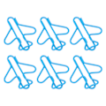 Miniatyrbilde 4 av 8: 100 stk. Søte binders, flyformet design, belagt ledning, lyse farger, dekorative binders for utklippsbøker, kort, papirhåndverk, blå