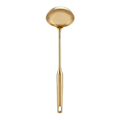 Miniatyrbillede 1 af 8: Ske af rustfrit stål Stor suppeøse Køkkenspatel Turner Madlavningsværktøj Guld 04#