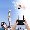 Miniatyrbild 6 av 8: 5 MP 2,4 GHz HD Drone Fjärrkontroll Vikbar professionell flygfotografering QuadcopterWhite