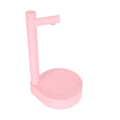 Miniatyrbild 5 av 8: Smart Bordsvattenautomat 7 Nivåer Justerbar USB-laddning Låg Ljudnivå Vattendispenser för 5 Gallon Flaska Rosa