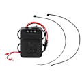 Miniatyrbilde 1 av 8: LED-strobelys Musutdriver Ultralyd Bilmontert Elektronisk Repeller Rotteavvisende 12V