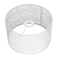 Miniatyrbillede 4 af 8: Lampe Skærm Hul Metal Lampe Skærm E27 E14 Universal Anvendelse God Varmeafledning Fint Lampebeskyttelse Hvid