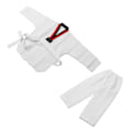 Miniatyrbillede 4 af 8: Børne Hvid Taekwondo Uniform TKD Dragter Tøj WTF Karate Judo Taekwondo Dobok Tøj