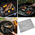 Miniatyrbillede 3 af 8: 30x40 cm Genanvendeligt Udendørs, Non-Stick Grillmåtte Netmåtte til Køkken BBQ Madlavningstilbehør