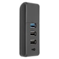 Miniatyrbild 2 av 8: Bil USB Hub Snabbladdning Dataöverföring 4 i 1 USB Hub Handskbox Dockningsstation Byte för Tesla Model Y 3