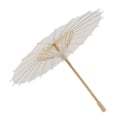Pikkukuva 1 / 8: Lasten paperi sateenvarjo bambu ja paperi kiinalainen tyyli Elegantti valkoinen DIY paperi sateenvarjot koristeluun 28cm/11in