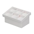 Miniatyrbilde 1 av 8: Dukkehustativ for Grønnsaker og Frukt Utsøkt Mini Grønnsaksfruktstativ Modell for 1/12 Miniatyr Dukkehustativ Hvit