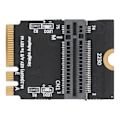 Pikkukuva 7 / 8: Sovitin kortti NVME SSD:lle M.2 Key AE pystysuoraan asennukseen Verkko muuntaja 2280 tyypille