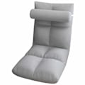 Miniatyrbillede 1 af 8: Gulvstol med ryglæn Foldbar Sofa Stol Sleeper Bed Sofa Lænestol Gulv Gaming Stol Meditationsstol til voksne Grå