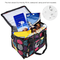Miniatyrbillede 5 af 8: 10L bærbar isoleret termisk Bento Taske Lunchbox Organizer til skolekontorpicnic (Plads)