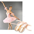 Miniatyrbilde 3 av 4: Røde Ballet Pointe-sko for Jenter og Kvinner Størrelse 36