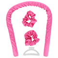 Miniatyrbillede 1 af 8: Curling Foam Hårrulle Varmefri Hårruller Pandebånd DIY Sove Hår Curling Tool Rose Red