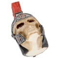 Miniatyrbillede 7 af 8: Harpiks Soldat Skalle Modellering Statue Skelet Skulptur Hjem Desktop Dekoration Ornament Gave
