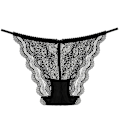 Pikkukuva 4 / 4: Seksikkäät pitsiset G-string stringit - Musta M