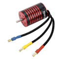 Pikkukuva 6 / 8: GTSKYTENRC 2838 Harjaton Moottori 4 Napaa RC Harjaton Moottori 1/14 1/16 RC Autolle Osa Musta Punainen 3200KV