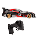 Pikkukuva 4 / 8: 1/16 Nopeus RC-auto Nelivetoinen 2.4GHz Drifting RC-auto Yli 8-vuotiaille Ulkokäyttöön Musta ja Punainen