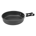 Miniatyrbild 7 av 8: Camping Köksredskap Mess Kit Bärbar Camping Matlagning Set för Backpacking Kanna Pan Tekanna Vikbar Gaffel Kniv Sked Kit Svart