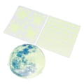Miniatyrbillede 7 af 8: Glow in The Dark Vægmærke Luminous Moon Star Dot Vægmærker Vægmærke Dekoration til Soveværelse Stue Grøn