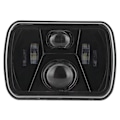 Miniatyrbilde 1 av 8: H4 7 tommers LED firkantet frontlys Høy lysstyrke 12‑24V Frontlykt Passer for Wrangler YJ