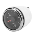 Pikkukuva 4 / 8: 52 mm vene spänningsmittari 8‑16V osoitin 7 väriä Taustavalo IP67 vedenkestävä volttimittari veneelle RV autolle 9‑32V musta
