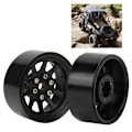 Pikkukuva 6 / 8: 2 kpl Alloy Beadlock -vanteiden reunat TRAXXAS TRX-4 1/10 RC -maastokiipeilyautolle Musta