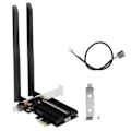 Miniatyrbilde 1 av 8: Stasjonær WLan-adapter Dual Band nettverkskort Datamaskintilbehør Wi-Fi 6（802.11ax）AX3000