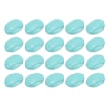 Pikkukuva 3 / 8: 20 kpl Luonnollisia soikeita litteitä takana cabochoneja 18x13 mm munamaisia turkoosia korujen käsityöläisille helmenvalmistukseen