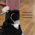 Miniatyrbillede 5 af 8: Ankelrem Ben Styrketræning Vægtbærende Power Strap Fodring til fitness (sort)