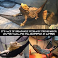 Miniatyrbillede 6 af 8: 2 stk. Skægget Drage Lizard Hængekøje Trekant Reptil Hængekøje til Skæggede Drage Øgler Reptil