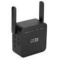 Miniatyrbilde 6 av 8: WIFI Repeater Mini Dobbelt Antenner Signalforsterker Range Extender 300Mbps Svart 100‑240VEU-kontakt