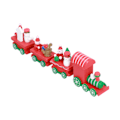 Miniatyrbilde 4 av 8: Juletog leker Sett Miniatyr Farge Tegneserie Juletog Modell for Barn Gutter JenterC