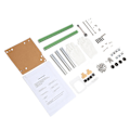 Miniatyrbillede 2 af 8: ITX Computer Open Case Beslag God Varmeafledning Split Hardware Struktur Aluminiumlegering DIY Bar Ram til Hjem Grøn Sølv