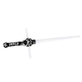 Miniatyrbillede 2 af 5: Teleskopisk Light Up Sword LED-blinkende lysstav med lyd og lys Cross Space Sword Fødselsdags- eller julegave til børn
