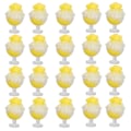 Pikkukuva 3 / 8: 20 kpl 1:12 Nukkekodin Smoothie DIY Hauska Simuloitu Miniatyyri Smoothie Nukkekodin Koriste Tarvikkeet Keltainen