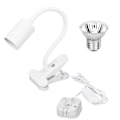 Miniatyrbillede 1 af 8: Reptilklemme Varmelampe Professionel Justerbar UVA UVB Reptil Lys med Lang Lampehælder UK-stik 220V Hvid