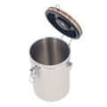 Miniatyrbillede 6 af 8: Kaffebeholder 1,8L rustfrit stål Lufttæt opbevaringsbeholder til kaffebønner med dagskontrol stålske til te, mel, korn, sukker Beige