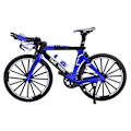 Miniatyrbilde 1 av 8: Finger Mountainbike Legering Mini Sykkel Modell for Hjem Skrivebord Arbeidsplass Kontordekor Gaver Blå