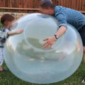 Miniatyrbillede 7 af 8: Boble Bold Opblæsbar Legetøj TPR Transparent Party Opblæsbar Vandbold Boble Bold Udendørs Gummi Spillelegetøj Gave til Børn