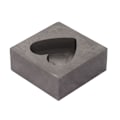 Miniatyrbillede 6 af 8: Grafitform Hjerteform Grafitstøbeform Støbeform til Guld Sølv Messing Kobber Aluminium Zink Raffinering Smeltning